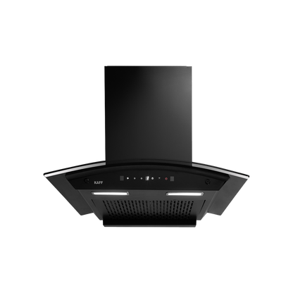 MAINZ DHC 60/75/90 Kitchen Chimney, Black Glass and Digital Display