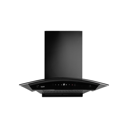 MAINZ DHC 60/75/90 Kitchen Chimney, Black Glass and Digital Display