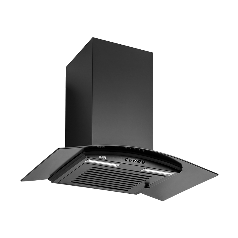 MAX BF 60 - Baffle Filter Chimney, Matt Black Rust Free Coating