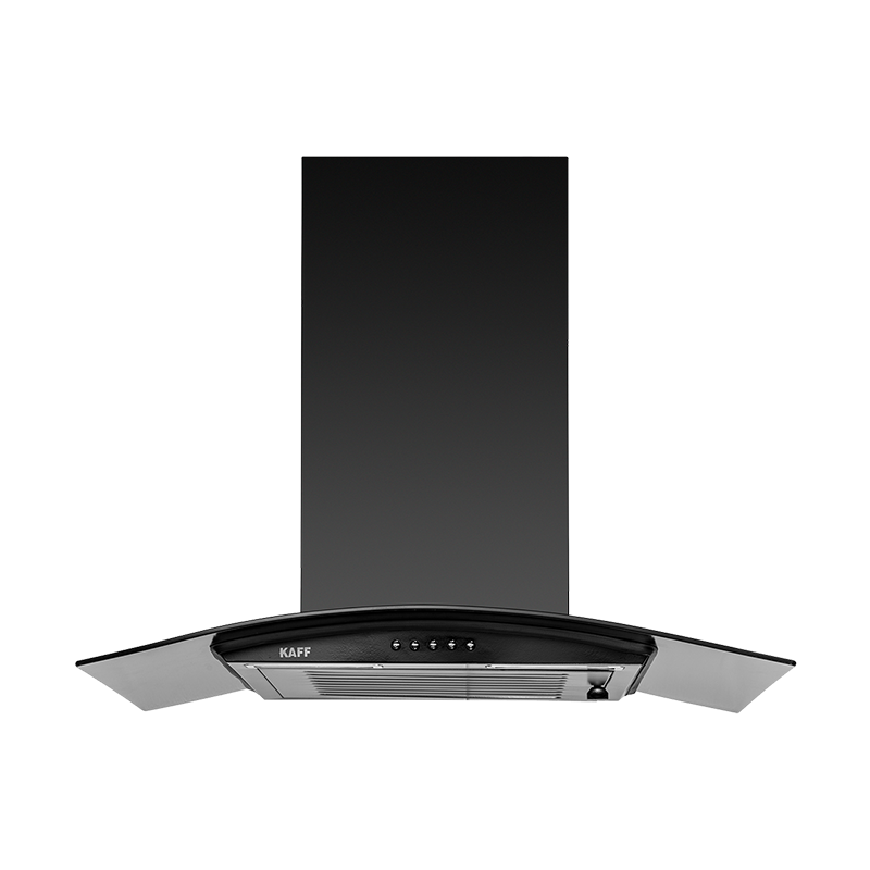 MAX BF 60 - Baffle Filter Chimney, Matt Black Rust Free Coating