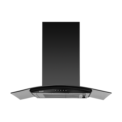 MAX BF 60 - Baffle Filter Chimney, Matt Black Rust Free Coating