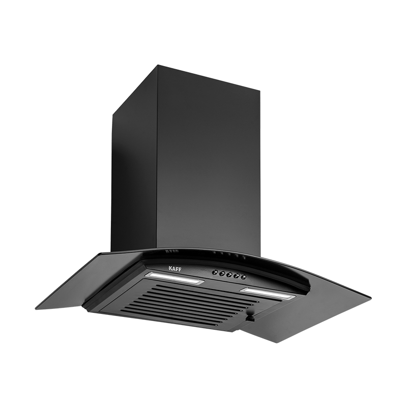 MAX BF 60 - Baffle Filter Chimney, Matt Black Rust Free Coating