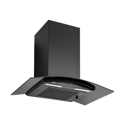 MAX BF 60 - Baffle Filter Chimney, Matt Black Rust Free Coating
