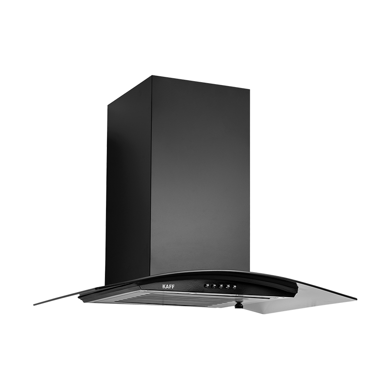 MAX BF 60 - Baffle Filter Chimney, Matt Black Rust Free Coating