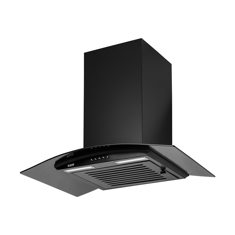 MAX BF 60 - Baffle Filter Chimney, Matt Black Rust Free Coating