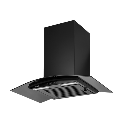 MAX BF 60 - Baffle Filter Chimney, Matt Black Rust Free Coating