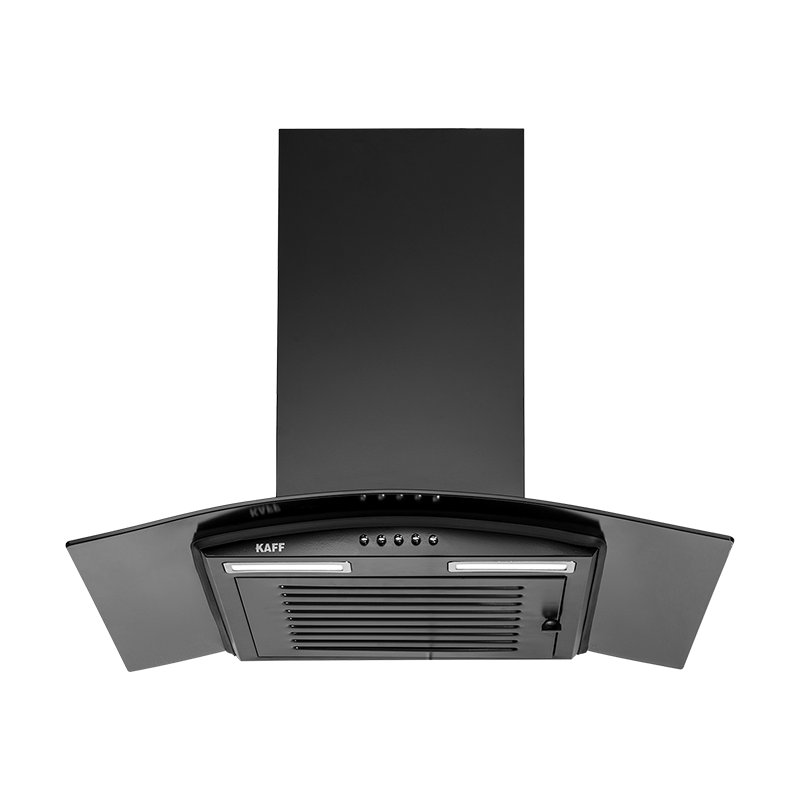 MAX BF 60 - Baffle Filter Chimney, Matt Black Rust Free Coating