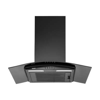 MAX BF 60 - Baffle Filter Chimney, Matt Black Rust Free Coating
