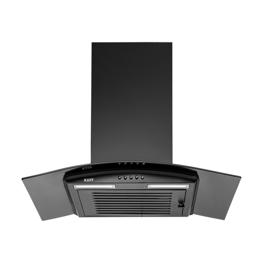 MAX BF 60 - Baffle Filter Chimney, Matt Black Rust Free Coating
