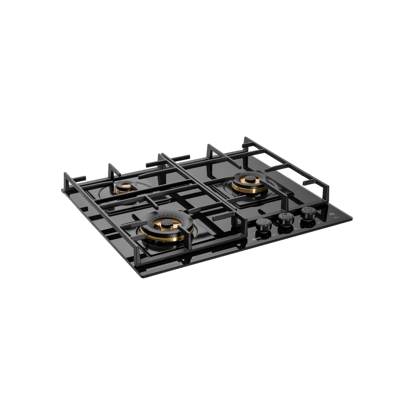 MFBX 603 - 3 Full Brass Burners Built-in Hob with Square Drip Tray, Auto Electric Ignition