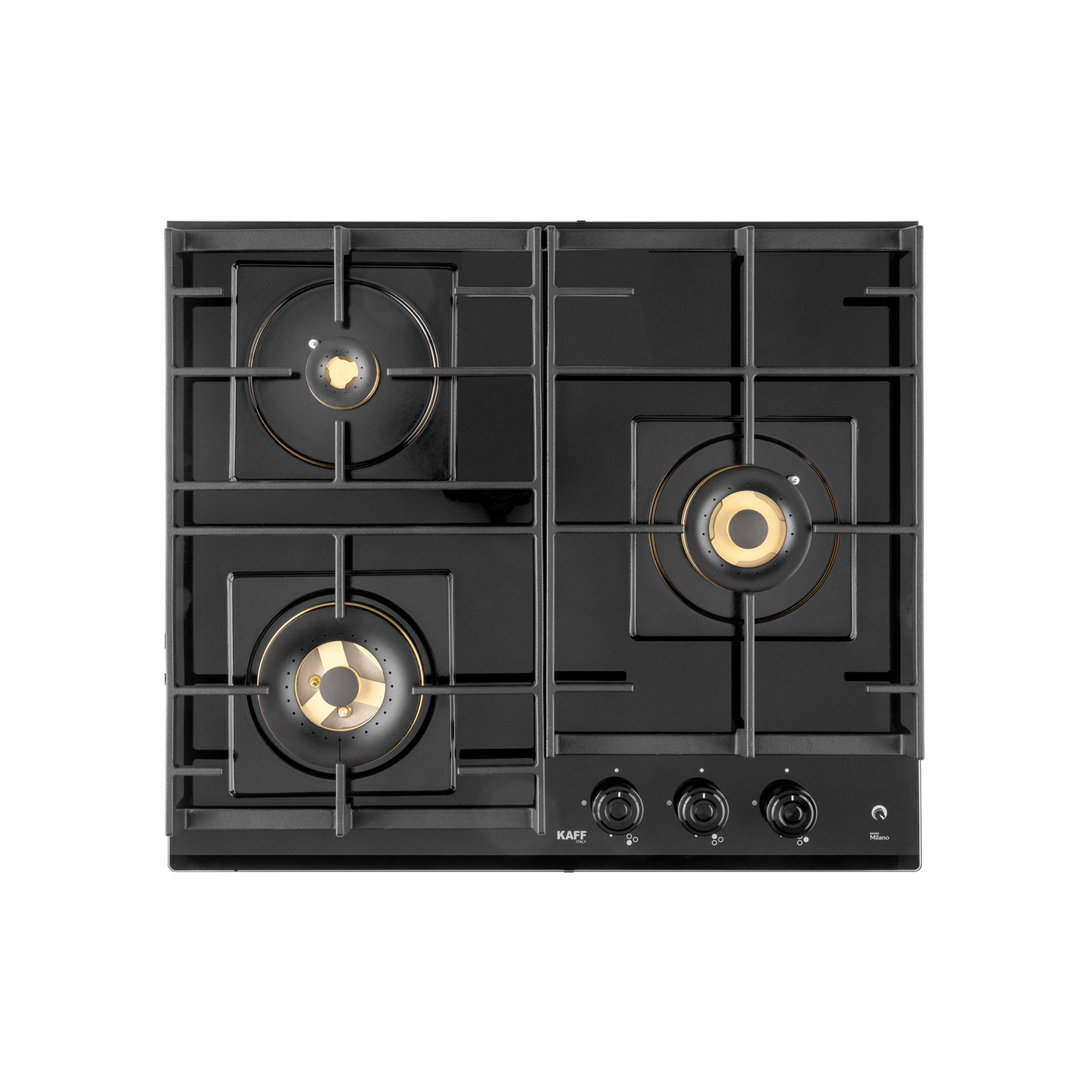 MFBX 603 - 3 Full Brass Burners Built-in Hob with Square Drip Tray, Auto Electric Ignition