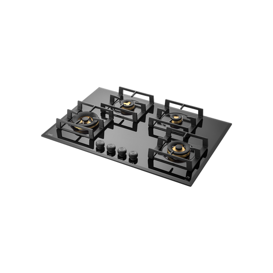MFBX 764 - Full Brass Burners Built-in Hob with Square Drip Tray