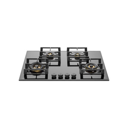 MFBX 764 - Full Brass Burners Built-in Hob with Square Drip Tray