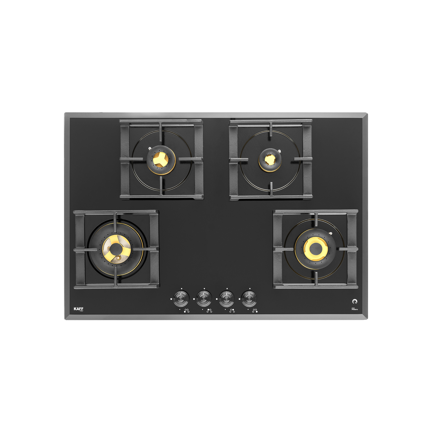 MFBX 764 - Full Brass Burners Built-in Hob with Square Drip Tray