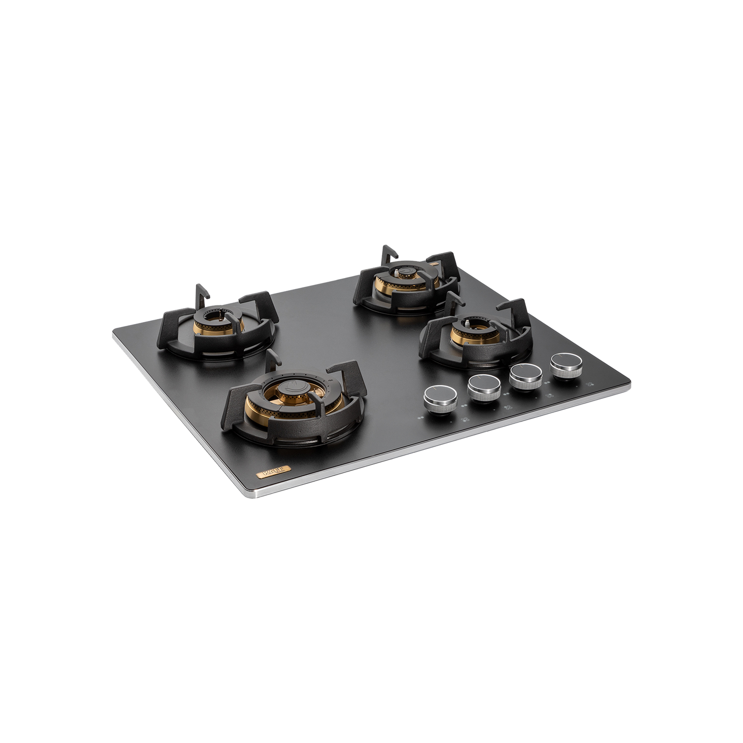 MSM 604 / MSM 604X- Built-In Hob, 4 Full Brass High Efficiency Burners with FFD, Thick Premium Frosted Black Glass