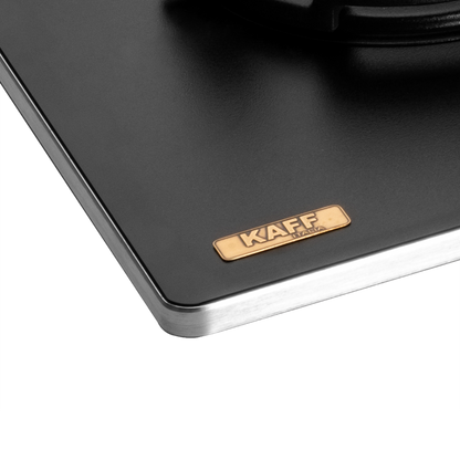 MSM 604 / MSM 604X- Built-In Hob, 4 Full Brass High Efficiency Burners with FFD, Thick Premium Frosted Black Glass