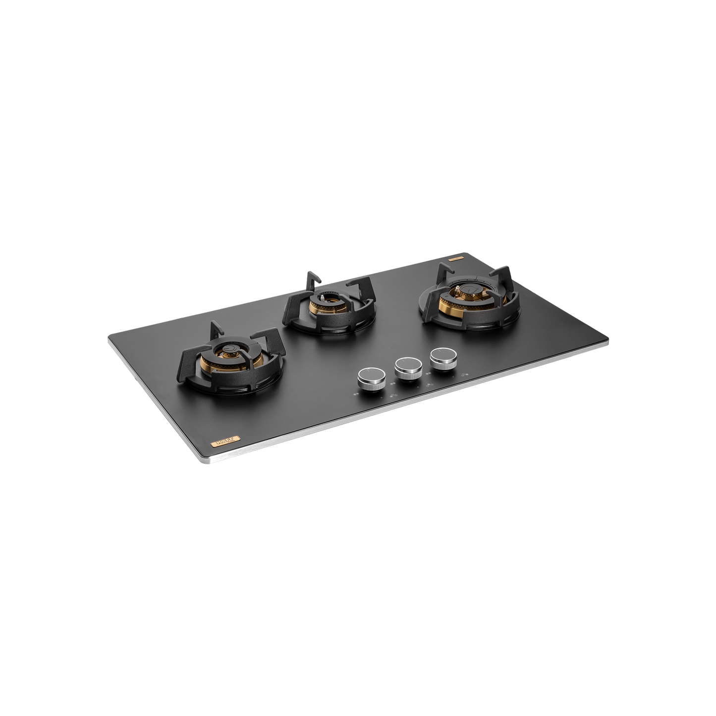 MSM 783 / MSM 783X - 3 Full Brass High Efficiency Burners Built-In Hob, FFD, Decorative SS Moulded Strip