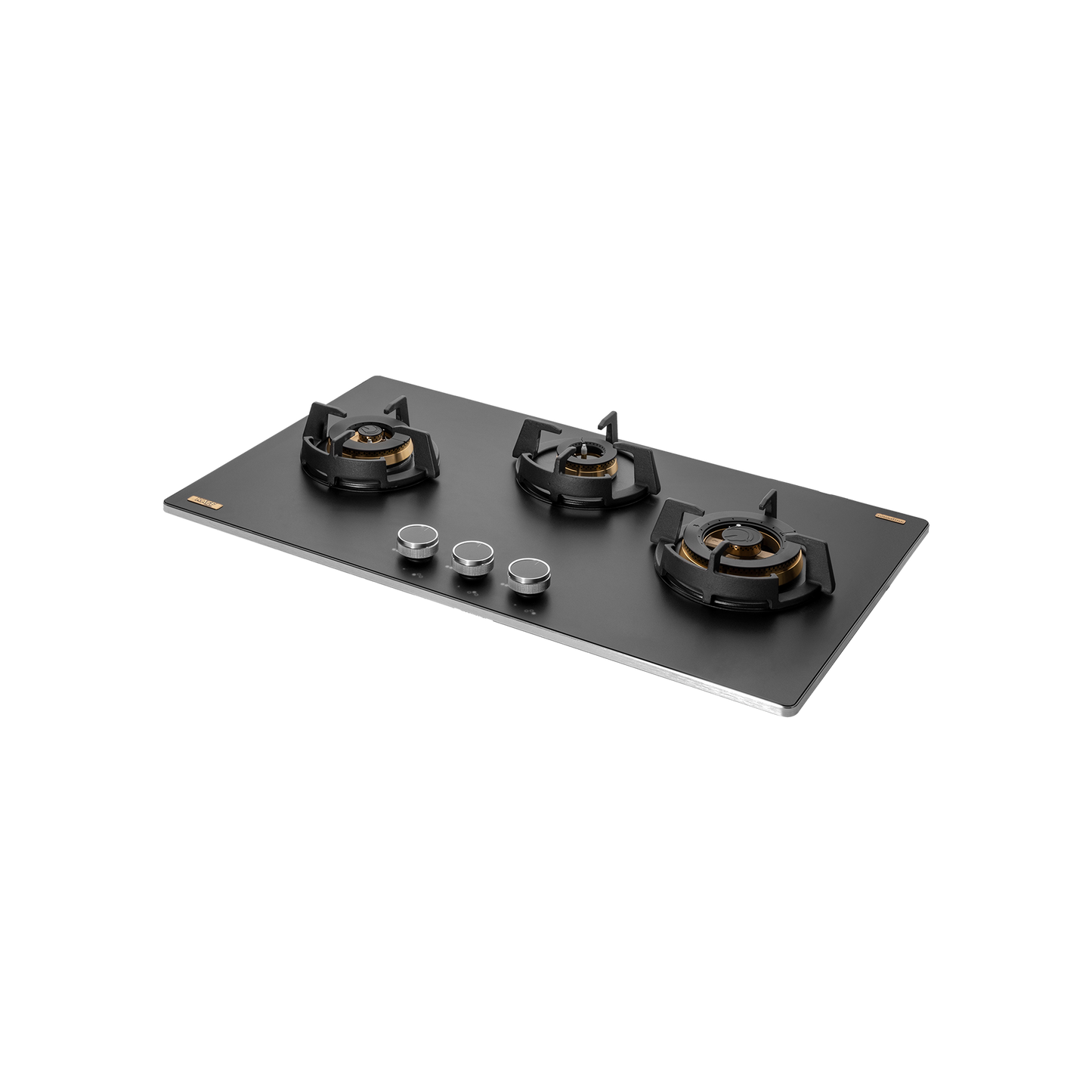MSM 783 / MSM 783X - 3 Full Brass High Efficiency Burners Built-In Hob, FFD, Decorative SS Moulded Strip