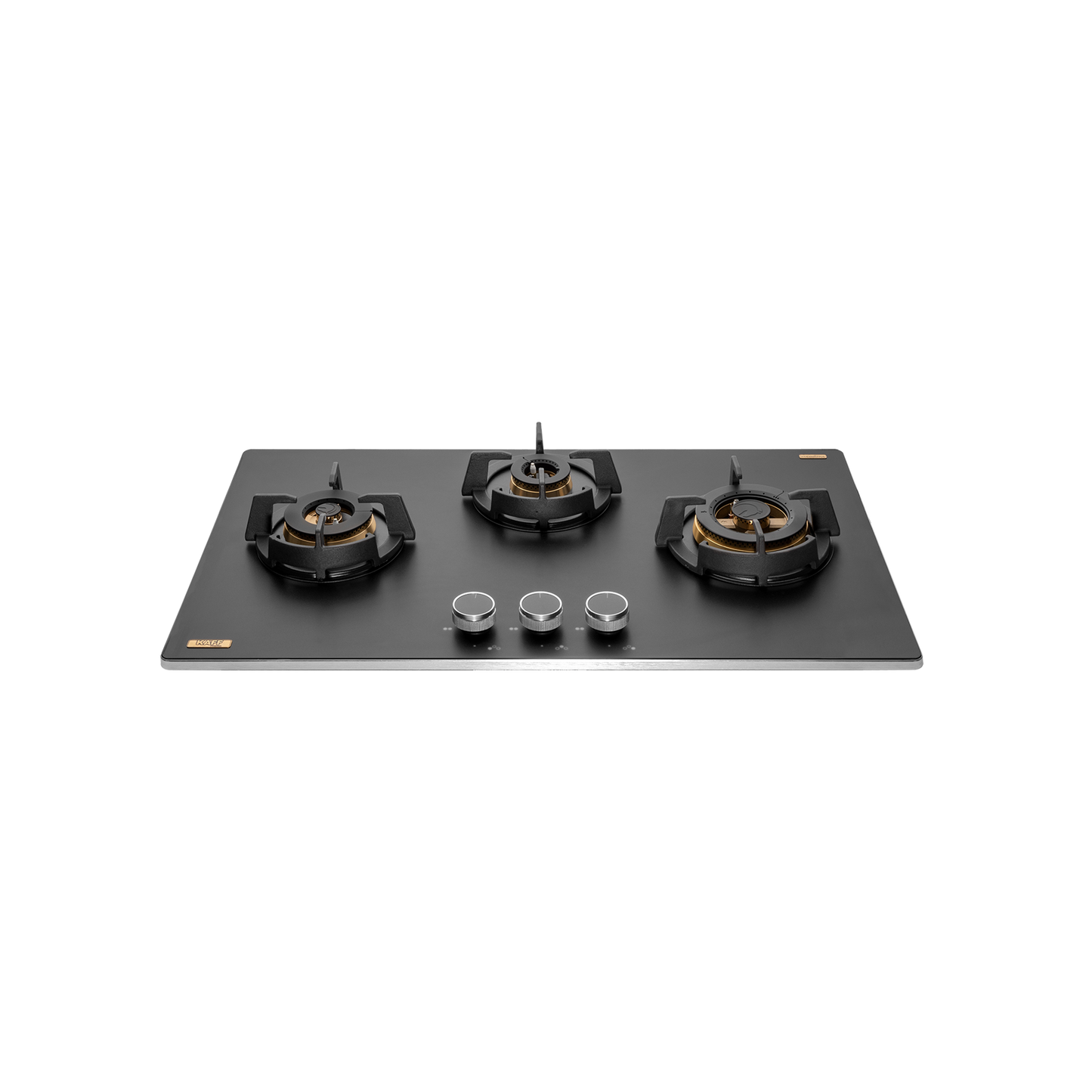 MSM 783 / MSM 783X - 3 Full Brass High Efficiency Burners Built-In Hob, FFD, Decorative SS Moulded Strip