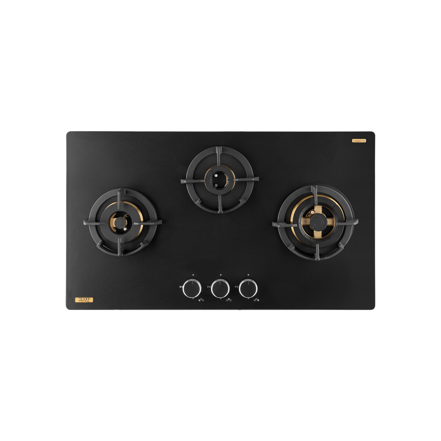 MSM 783 / MSM 783X - 3 Full Brass High Efficiency Burners Built-In Hob, FFD, Decorative SS Moulded Strip