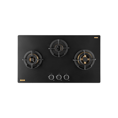 MSM 783 / MSM 783X - 3 Full Brass High Efficiency Burners Built-In Hob, FFD, Decorative SS Moulded Strip