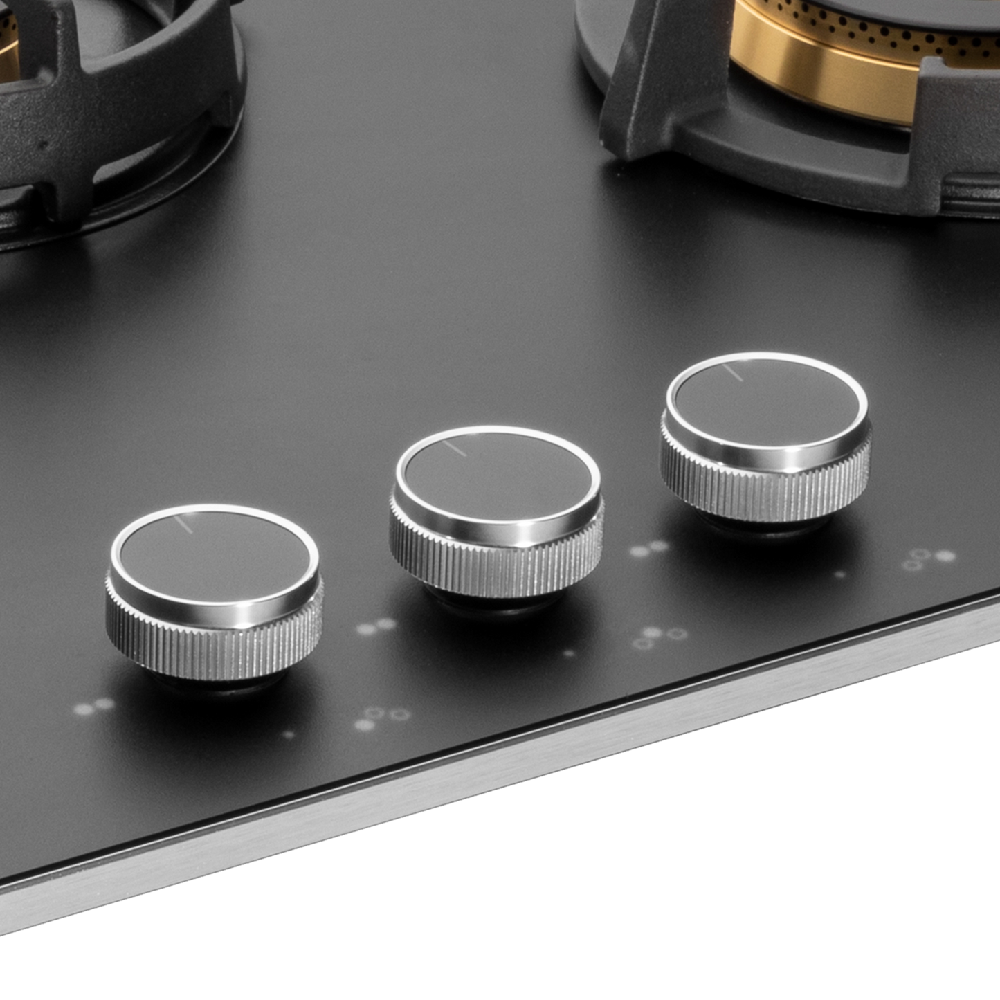 MSM 783 / MSM 783X - 3 Full Brass High Efficiency Burners Built-In Hob, FFD, Decorative SS Moulded Strip