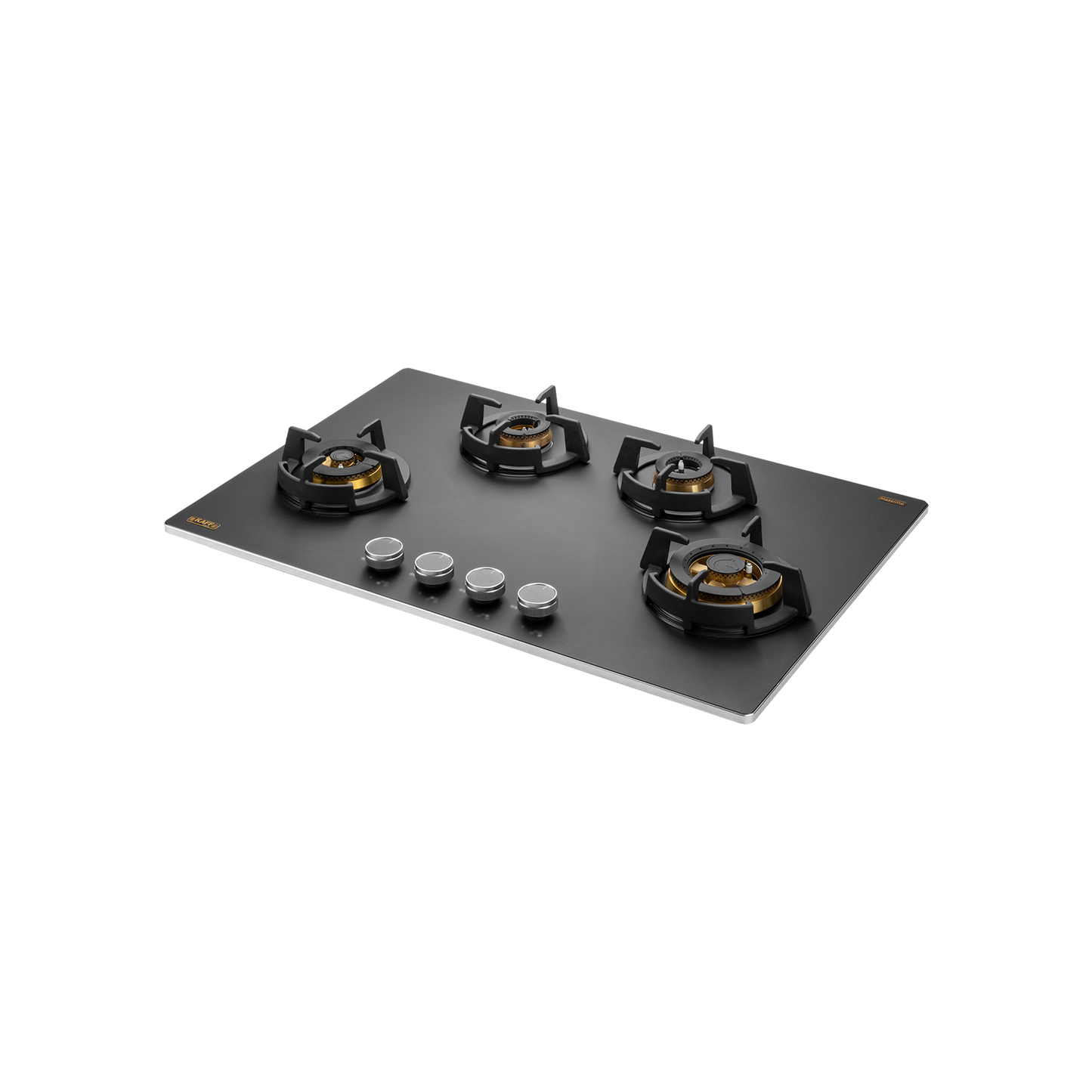 MSM 804X - Built-In Hob, 4 Full Brass High Efficiency Burners with FFD, Ergonomic Designer Metal Knobs