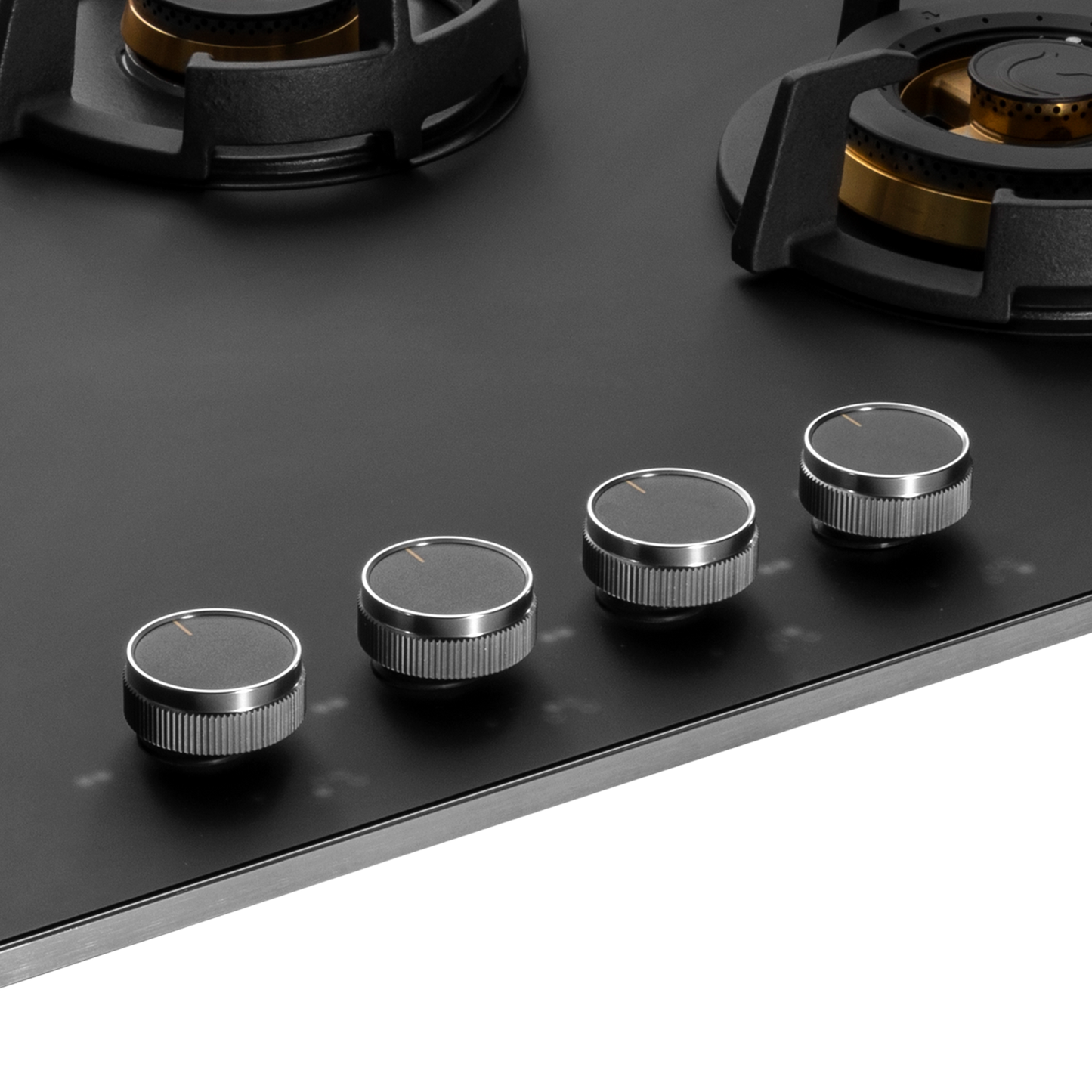 MSM 804X - Built-In Hob, 4 Full Brass High Efficiency Burners with FFD, Ergonomic Designer Metal Knobs