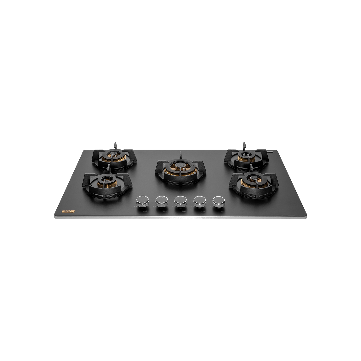 MSM 865 / MSM 865X- Built-In Hob with Efficient 5 Brass Burners, 8 mm Frosted Black Glass