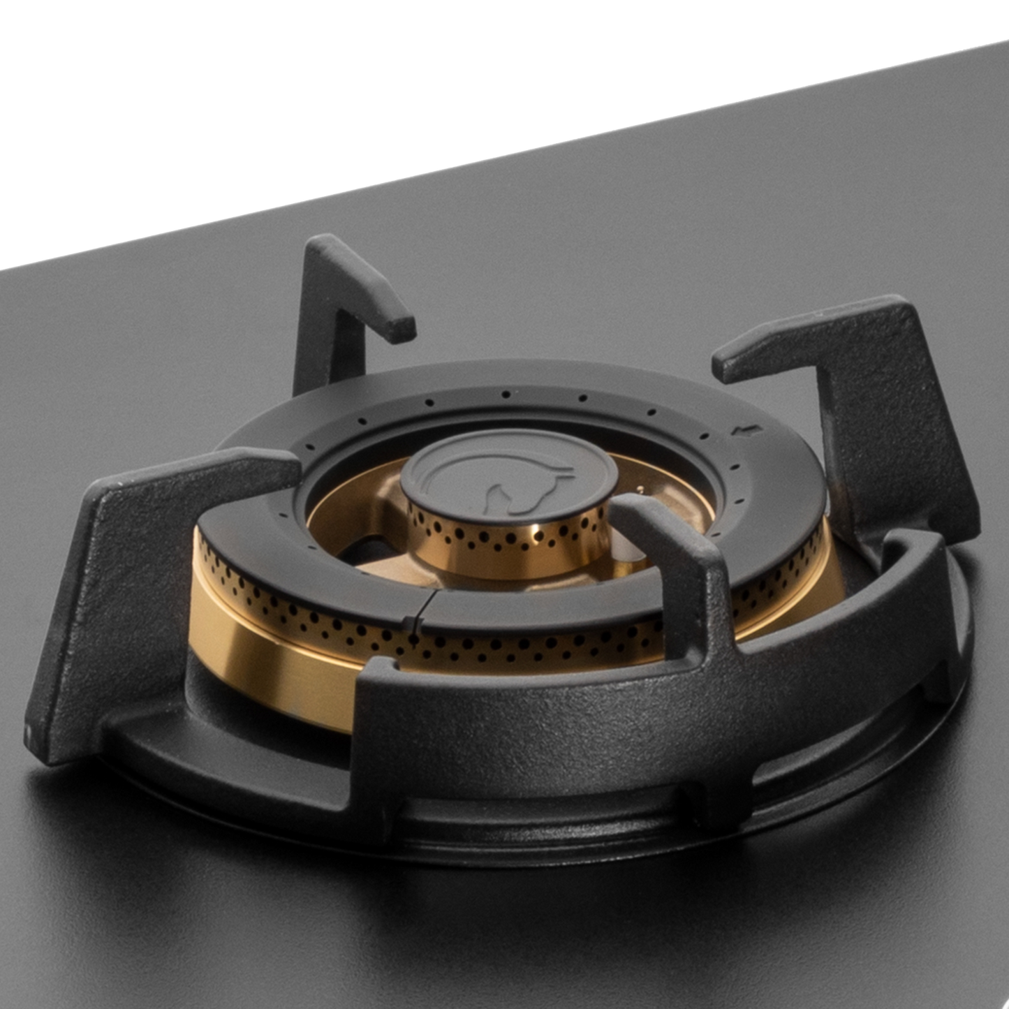 MSM 865 / MSM 865X- Built-In Hob with Efficient 5 Brass Burners, 8 mm Frosted Black Glass