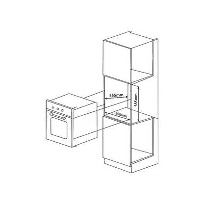 MZ OV6 TN - Built-in Oven with Black Glass and Child Safety Lock