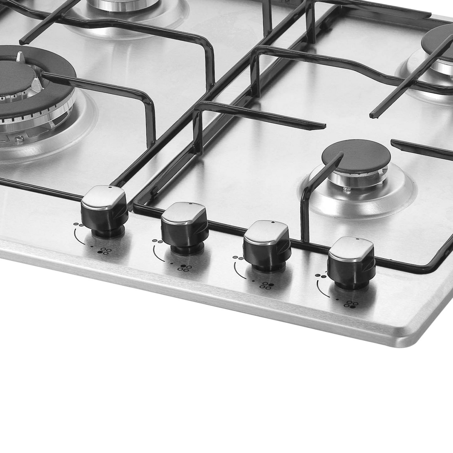 NE 4B 60 SS- Built In Hob, 304 Grade Stainless Steel