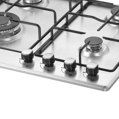 NE 4B 60 SS- Built In Hob, 304 Grade Stainless Steel