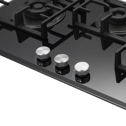 NVH 783 - Built-in Hob with 3 High Efficiency Full Brass Burners, Auto Ignition