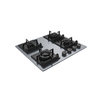 NYG 64G Built-in Hob for Kitchen, 4 Full Brass High Efficiency Burners