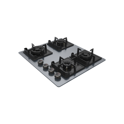 NYG 64G Built-in Hob for Kitchen, 4 Full Brass High Efficiency Burners