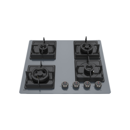 NYG 64G Built-in Hob for Kitchen, 4 Full Brass High Efficiency Burners