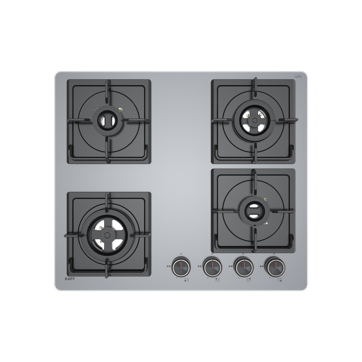 NYG 64G Built-in Hob for Kitchen, 4 Full Brass High Efficiency Burners