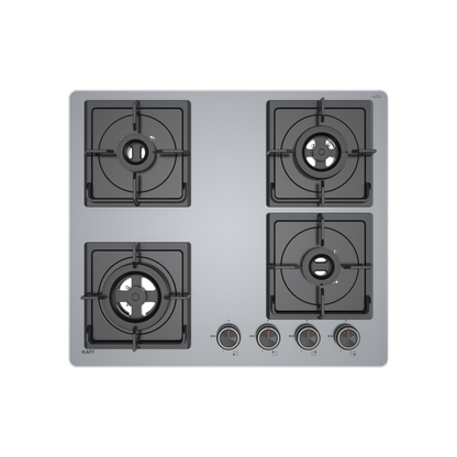 NYG 64G Built-in Hob for Kitchen, 4 Full Brass High Efficiency Burners