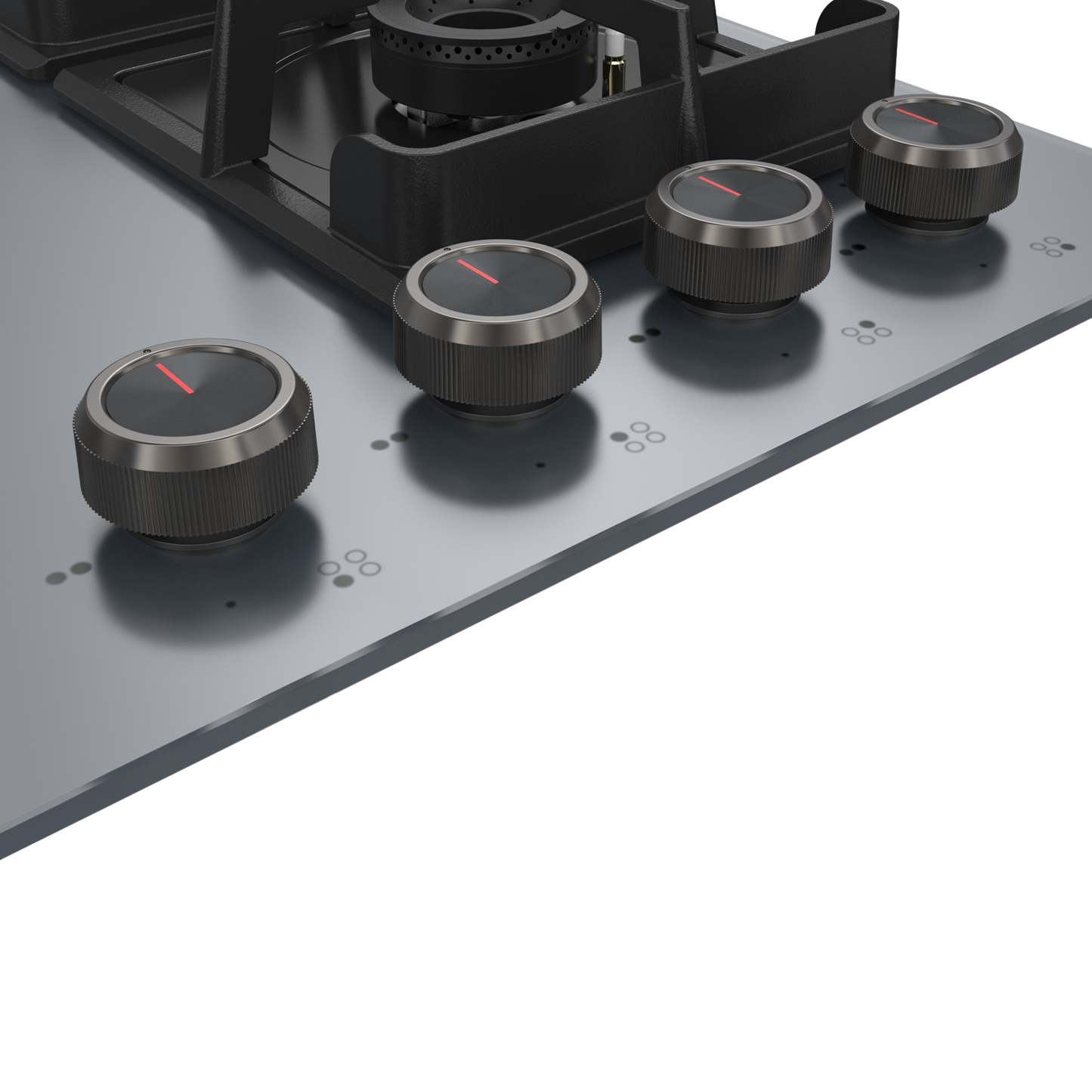 NYG 64G Built-in Hob for Kitchen, 4 Full Brass High Efficiency Burners