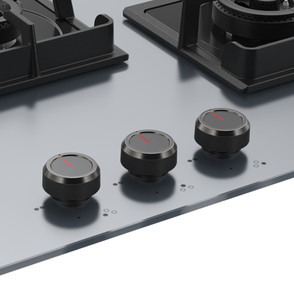 NYG 783G Built-in Hob, 3 Full Brass High Efficiency Burners, Full Flame Failure Device