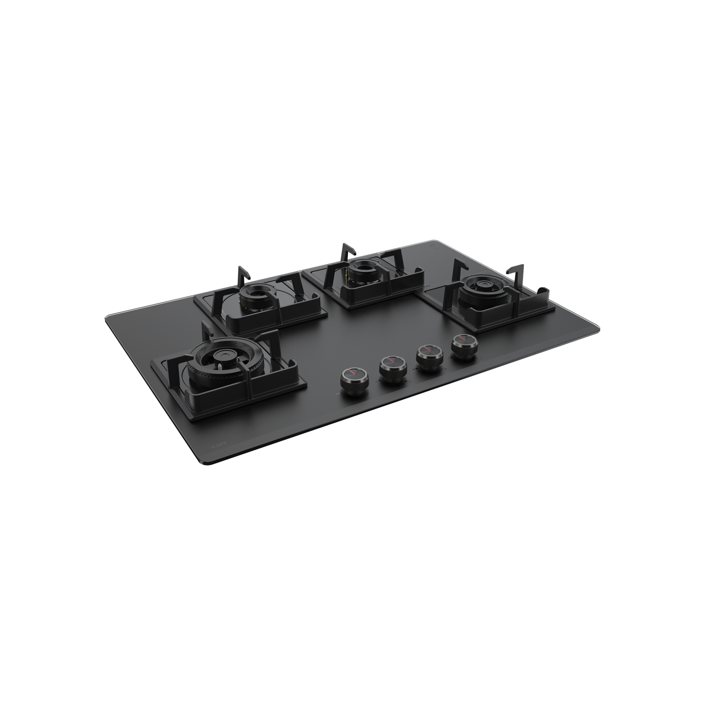 NYG 784B- Built in Hob for Kitchen, Premium Frosted Black Glass with Round Edges, Auto Ignition