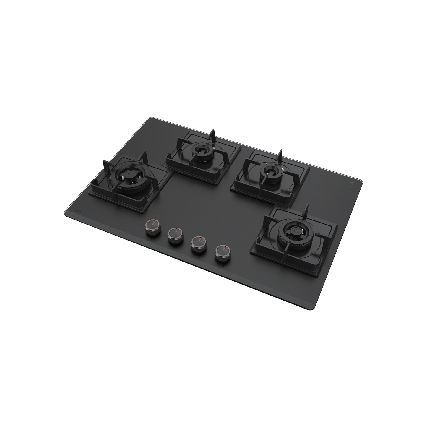 NYG 784B- Built in Hob for Kitchen, Premium Frosted Black Glass with Round Edges, Auto Ignition