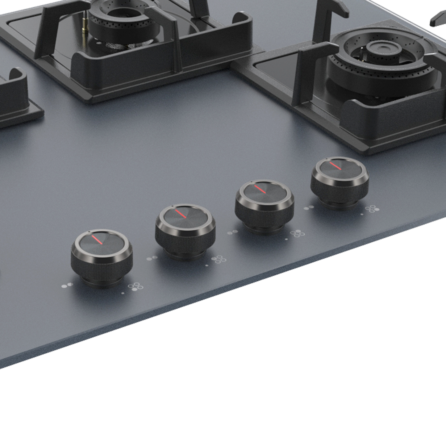 NYG 784G Built-in Hob, 4 Full Brass High Efficiency Burners