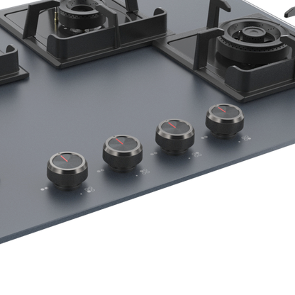 NYG 784G Built-in Hob, 4 Full Brass High Efficiency Burners