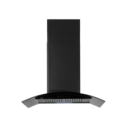 OPEC DHC 90 BLK (IS) - Island Chimney with Heavy Duty Baffle Filter