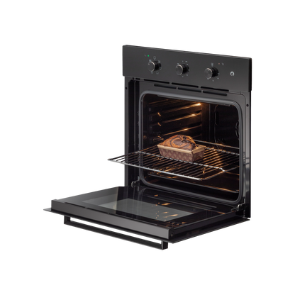 OV 80 ML7- Extra Large Cavity 80 L Built in Oven, Rotary Control Dials, Full Black Finish CS