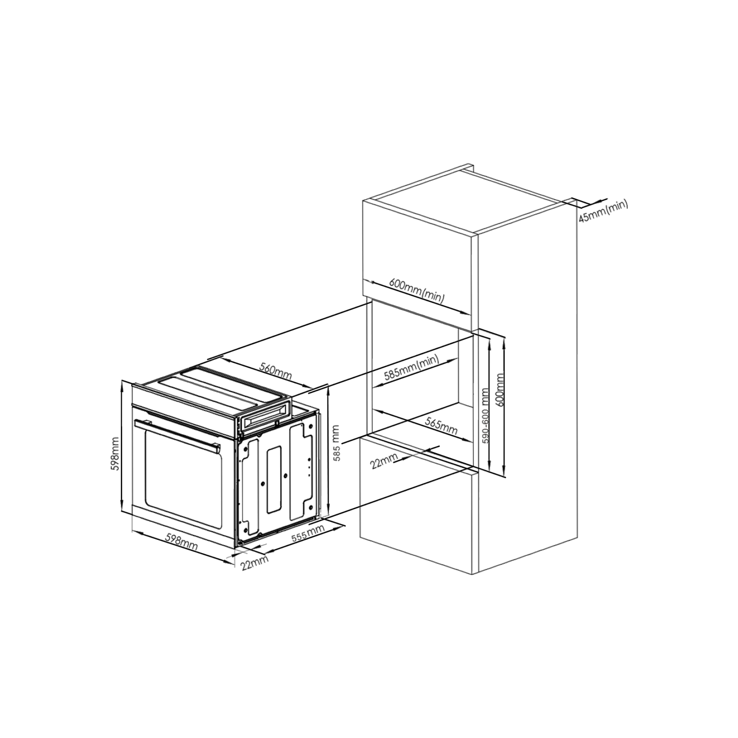Built In Oven OV 81 TSF13