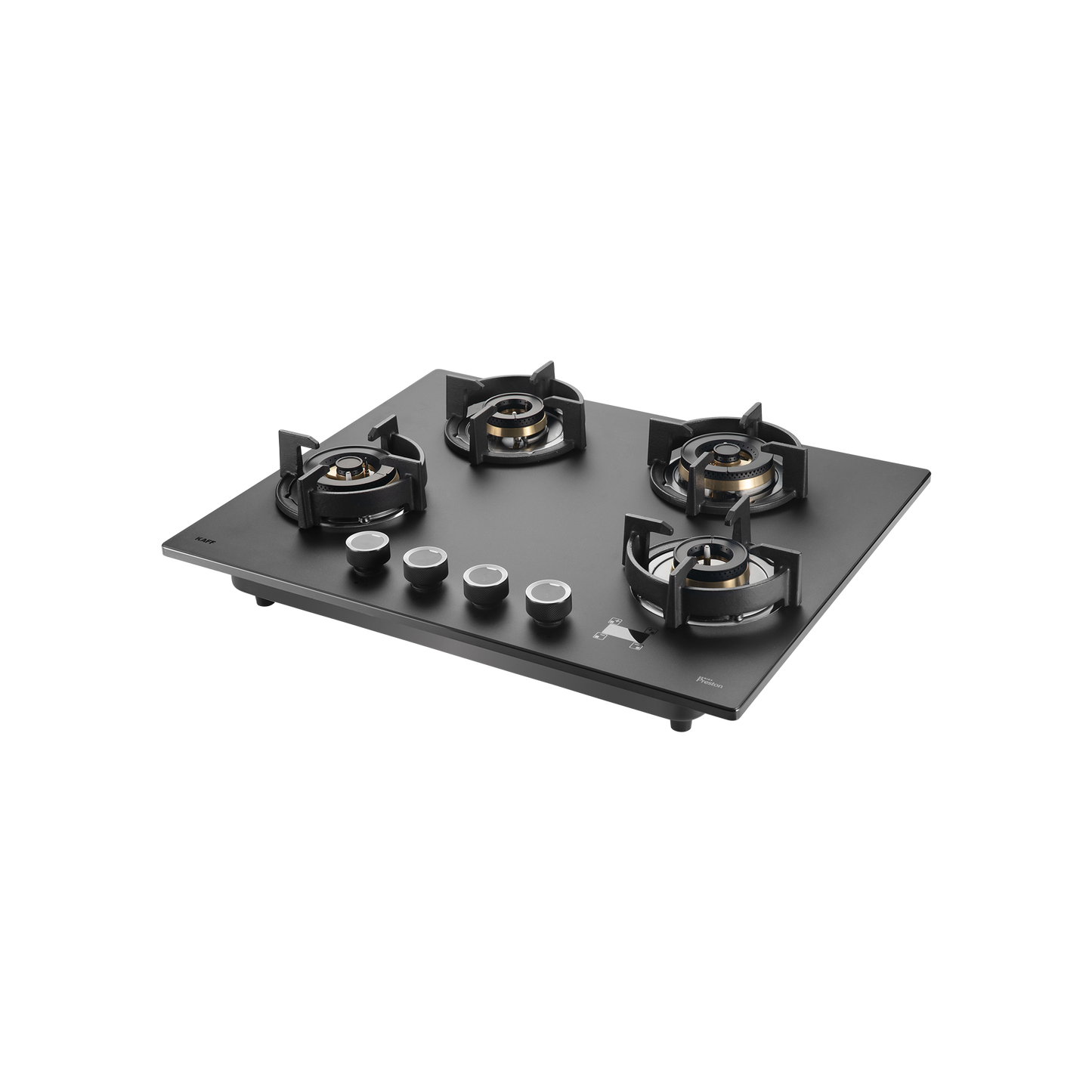 PRS 654- 4 Burners Built-in Hob, Digital Timer, 8mm Thick Premium Frosted Black Glass