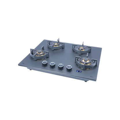 4 Burner Built-in Hob with Direct Flame Burners & Digital Timer, 65 cm (PRS 654DF)
